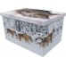 Snow Leopard - Personalised Picture Coffin with Customised Design.